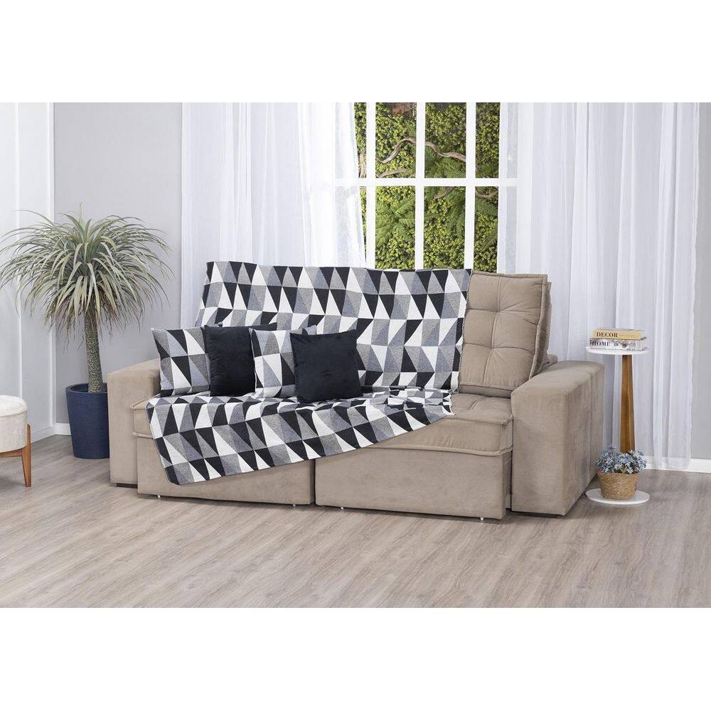 Xale De Jacquard Manta De Sofá Poltrona Cama 2,20M X 1,50M