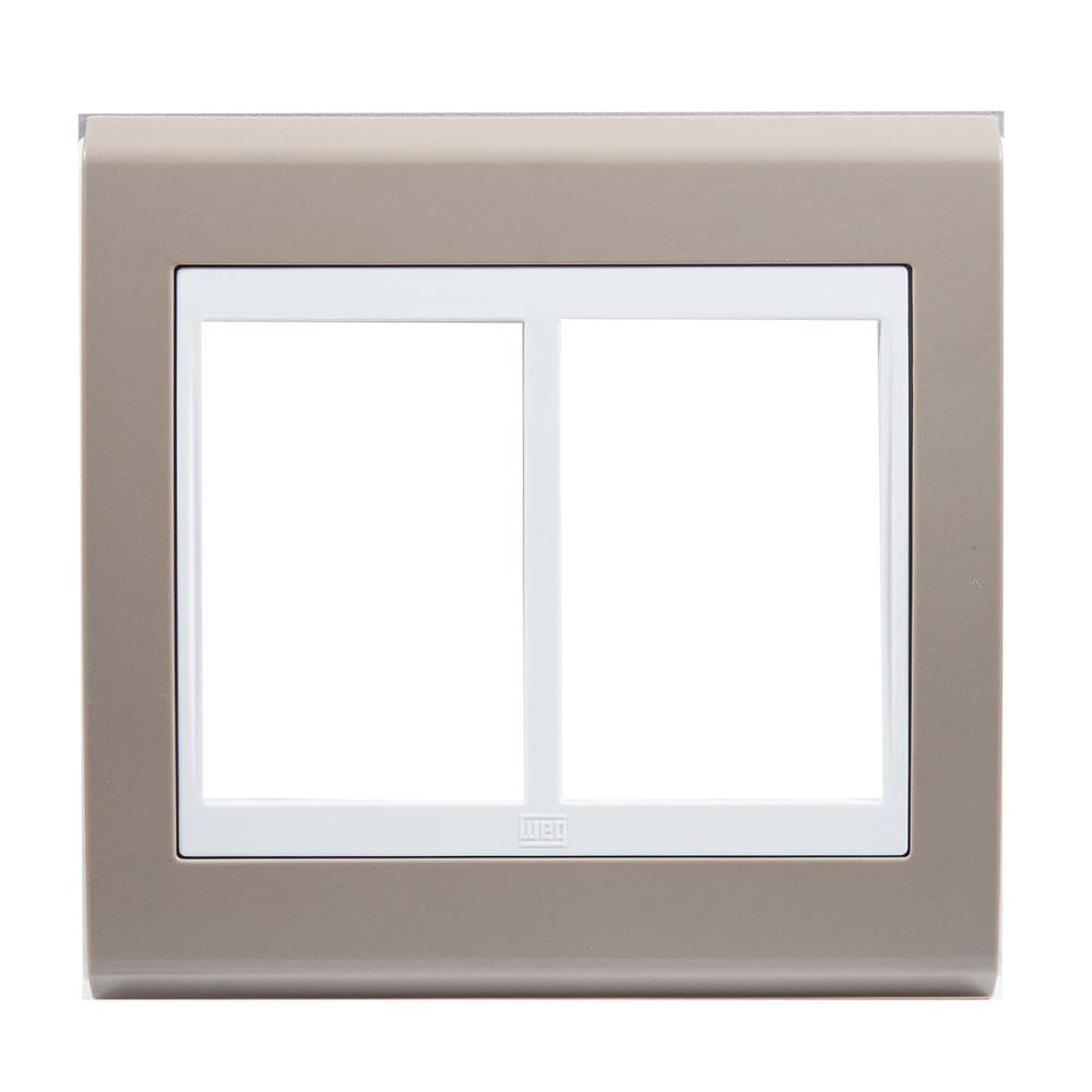 Placa 4x4 6 Posicoes Refinatto Weg Argila e Branco