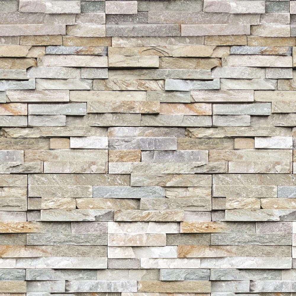 Papel De Parede Pedras Filetes Mármore Autocolante Sala