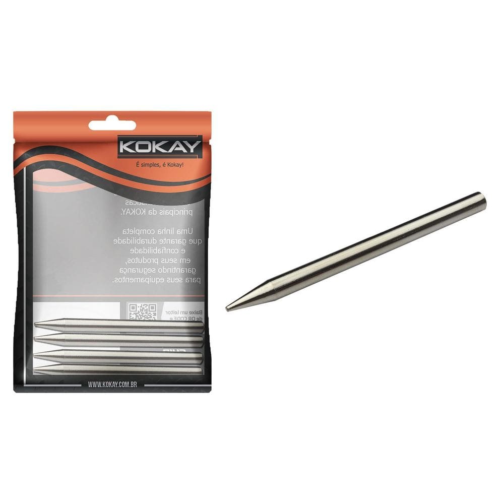 4X Ponta Cônica De Reposição Para Ferro De Solda 40W - 1,2Mm