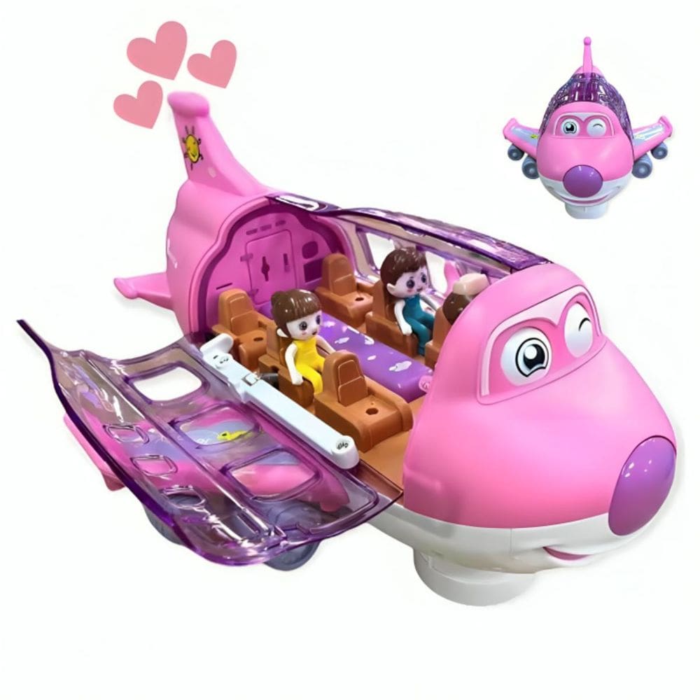 Brinquedo Musical Infantil Avião Luzes E Música