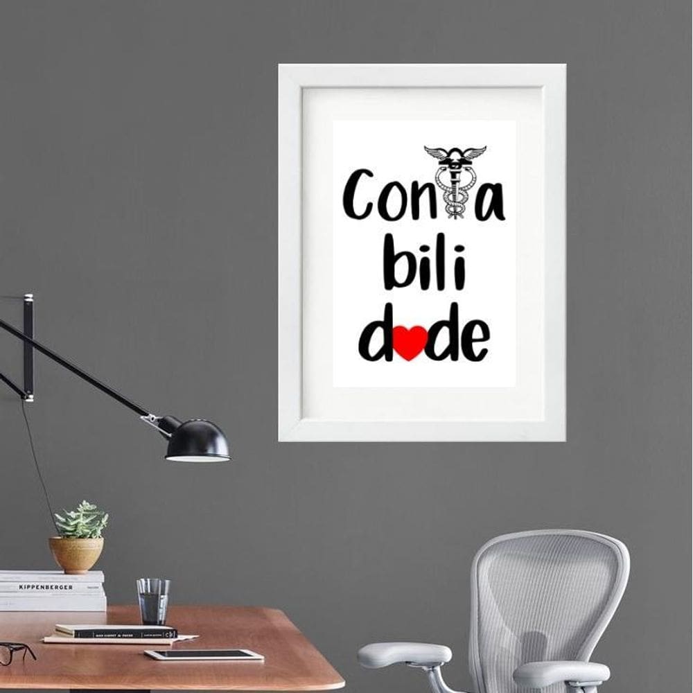 Quadro Contabilidade - 60X48Cm