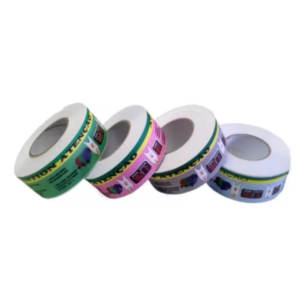 2X Bobina 3 Dígitos 000 Á 999 C/2000 Senhas - 5 Rolos