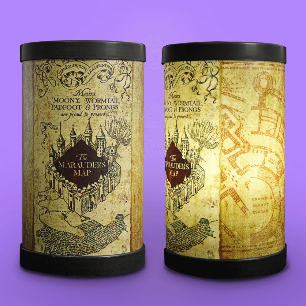 Luminária De Mesa Harry Potter - The Marauders Map