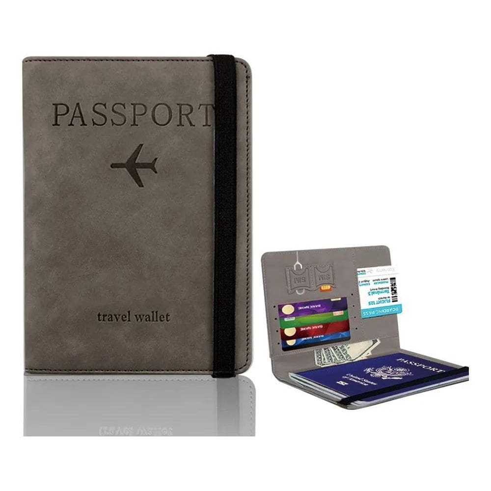 2X Carteira Porta Passaporte Documentos Viagem Alta Qualidad