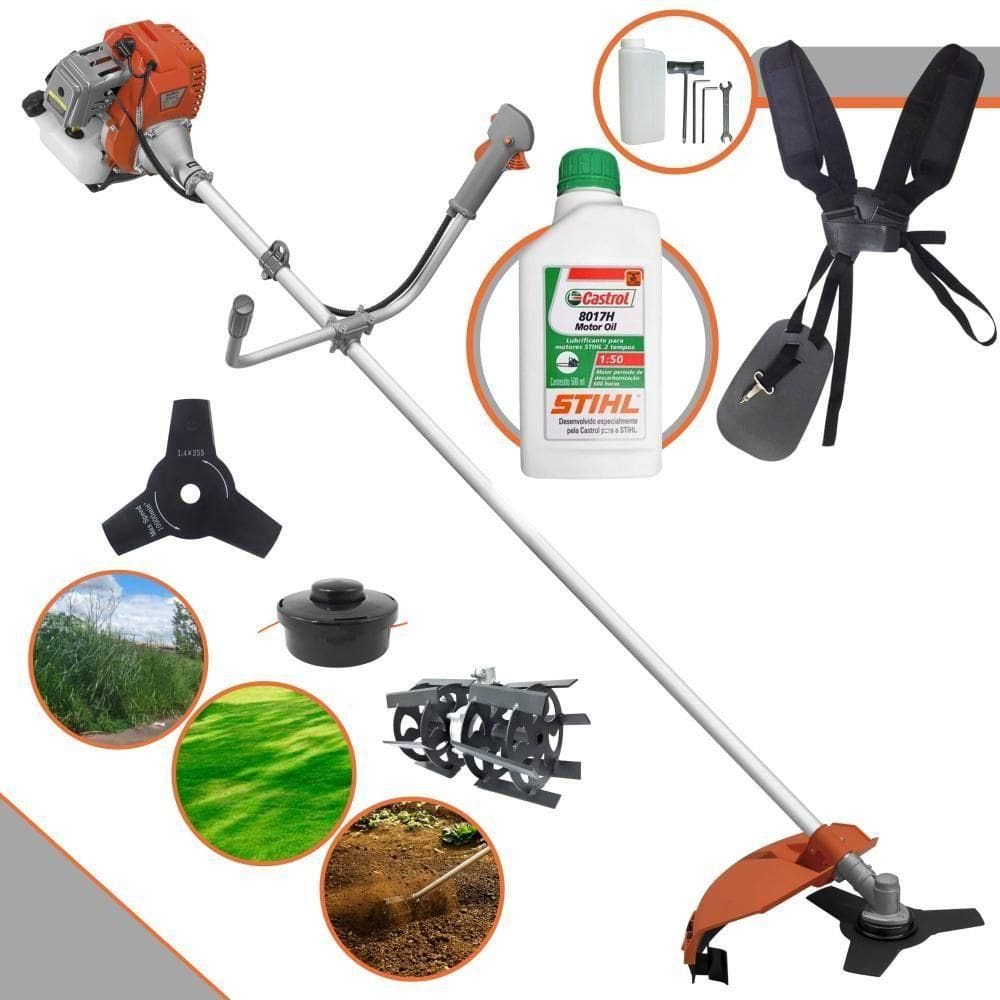 Roçadeira Rl520acg2 2hp 52cc + óleo Stihl + Enxada Rotativa