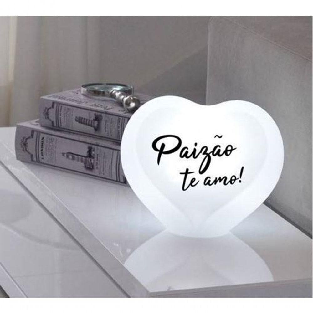 Luminária Coração Paizão Te Amo