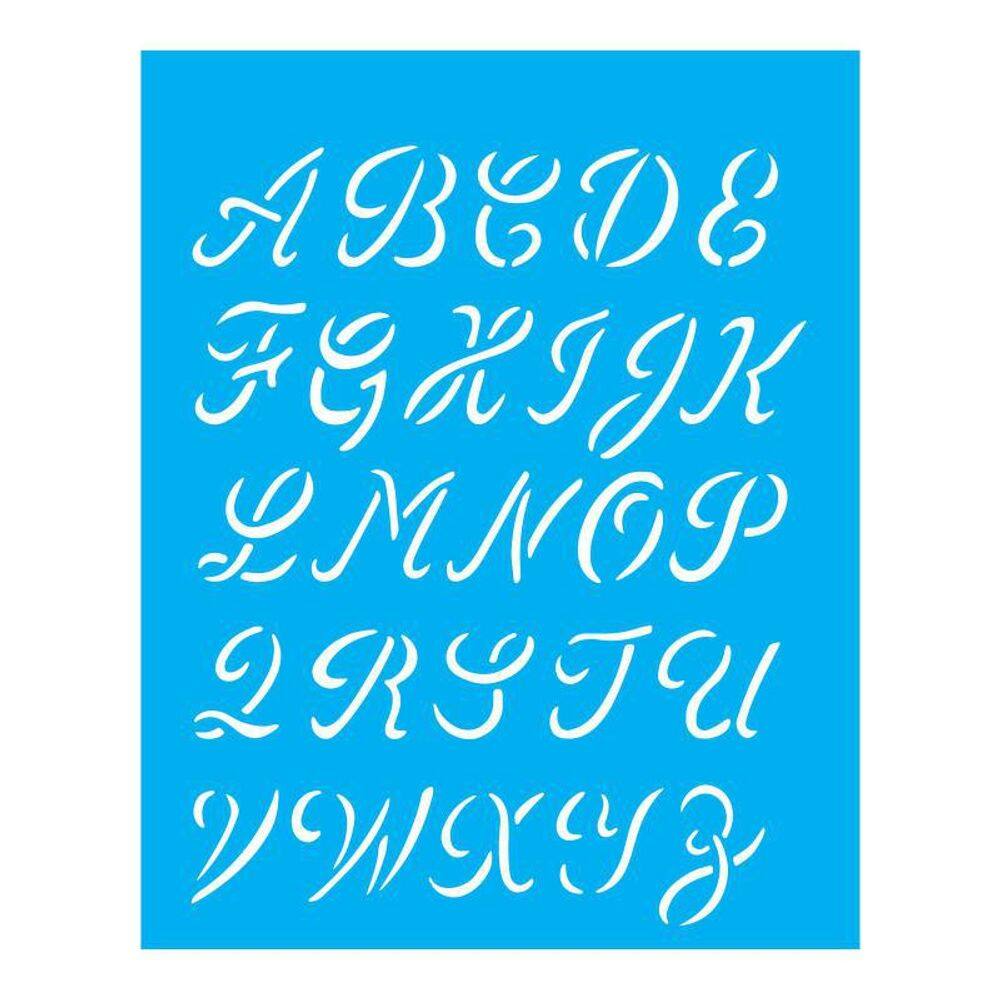 Stencil Tamako Alfabeto - 20X25Cm - Ref 337