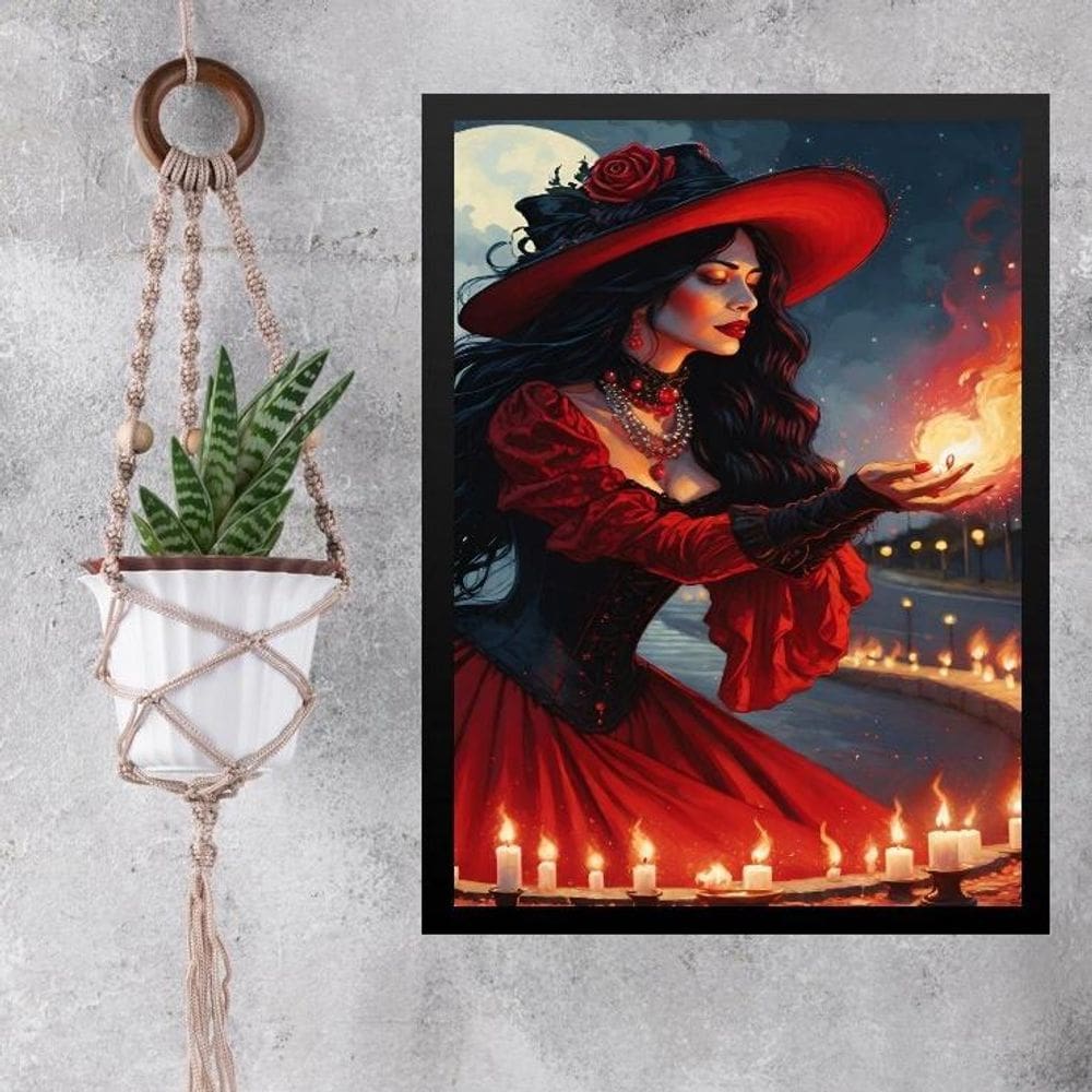 Quadro Decorativo Umbanda Maria Padilha 45X34Cm - Com Vidro