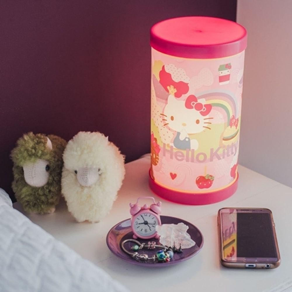 Luminária De Mesa Hello Kitty Rainbow Bivolt