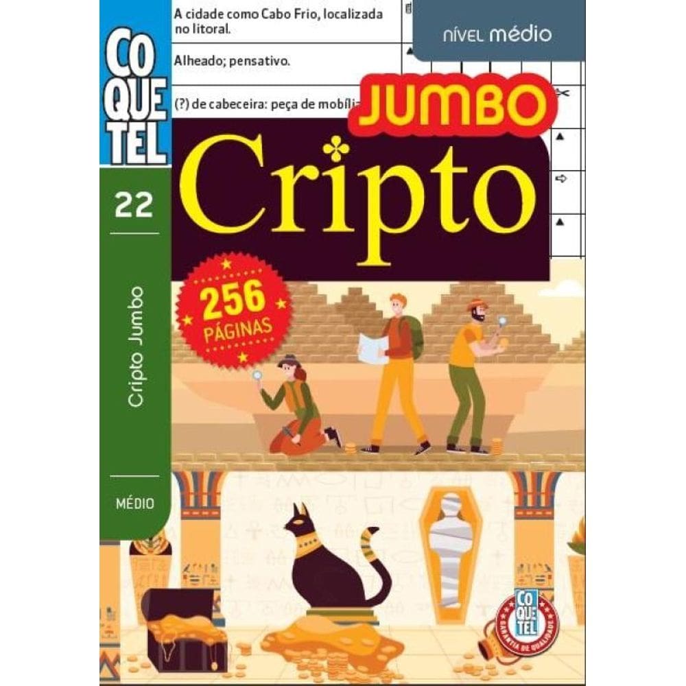 Livro Coquetel Jumbo Cripto Nível Médio Ed 22