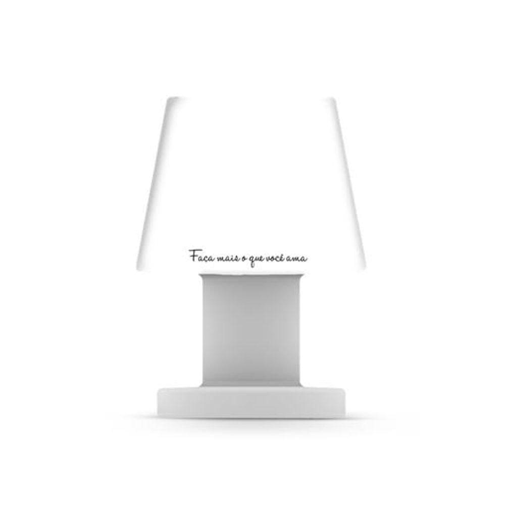 Luminária Abajur De Mesa Pequena Faça Mais