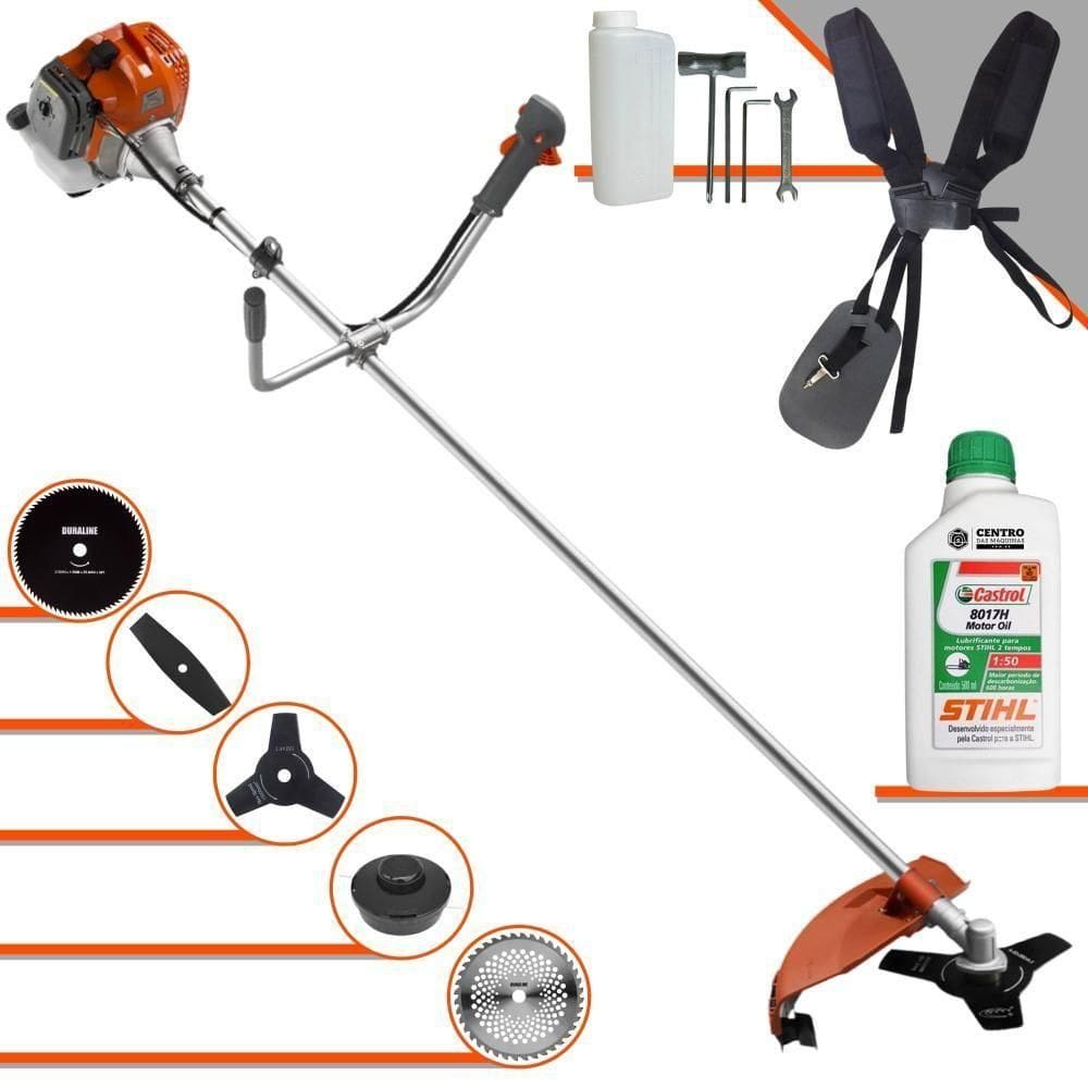 Roçadeira Tekna Rl520acg2 5 Opções De Cortes + óleo Stihl