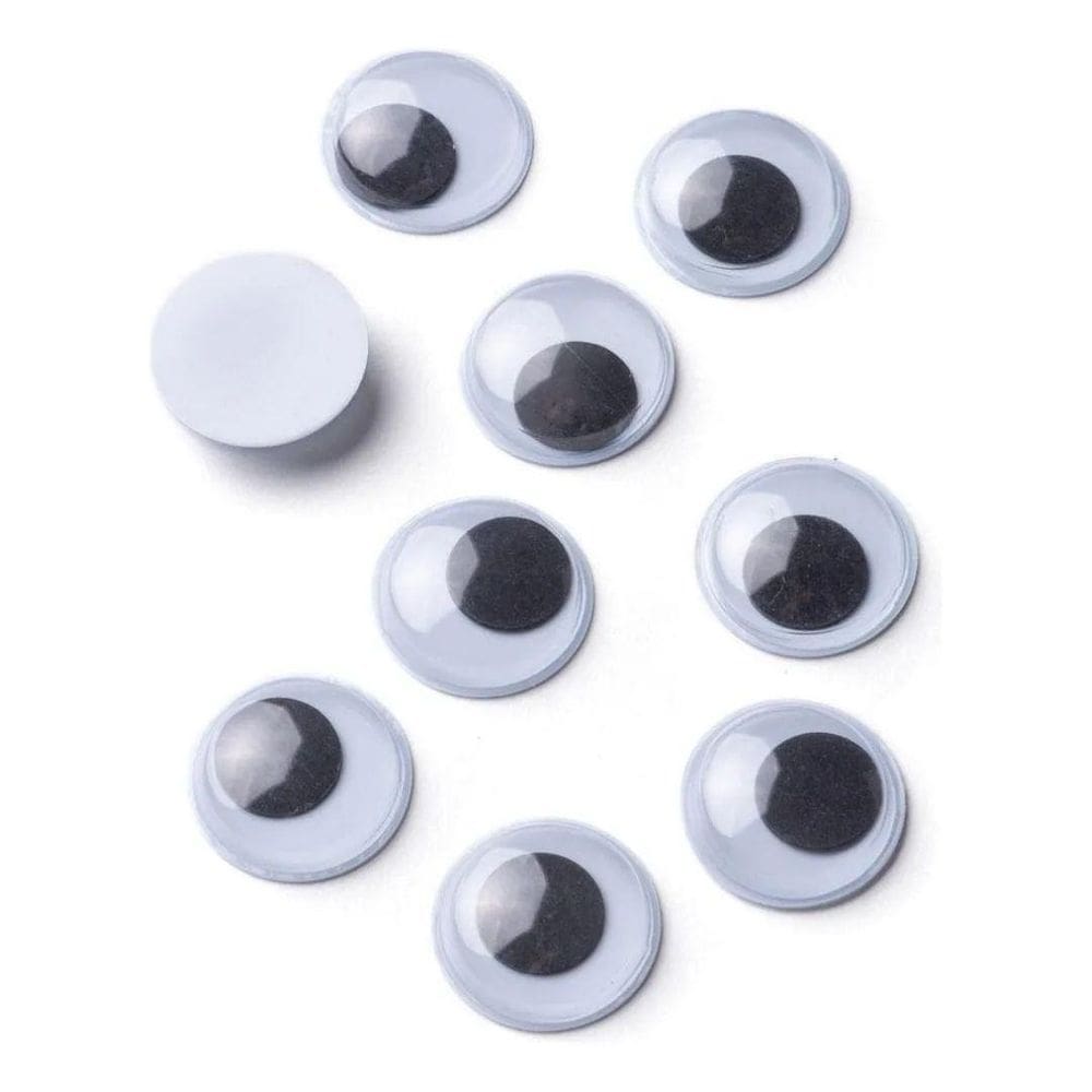 Olho Móvel Redondo Preto 18Mm Com 100 Unidades