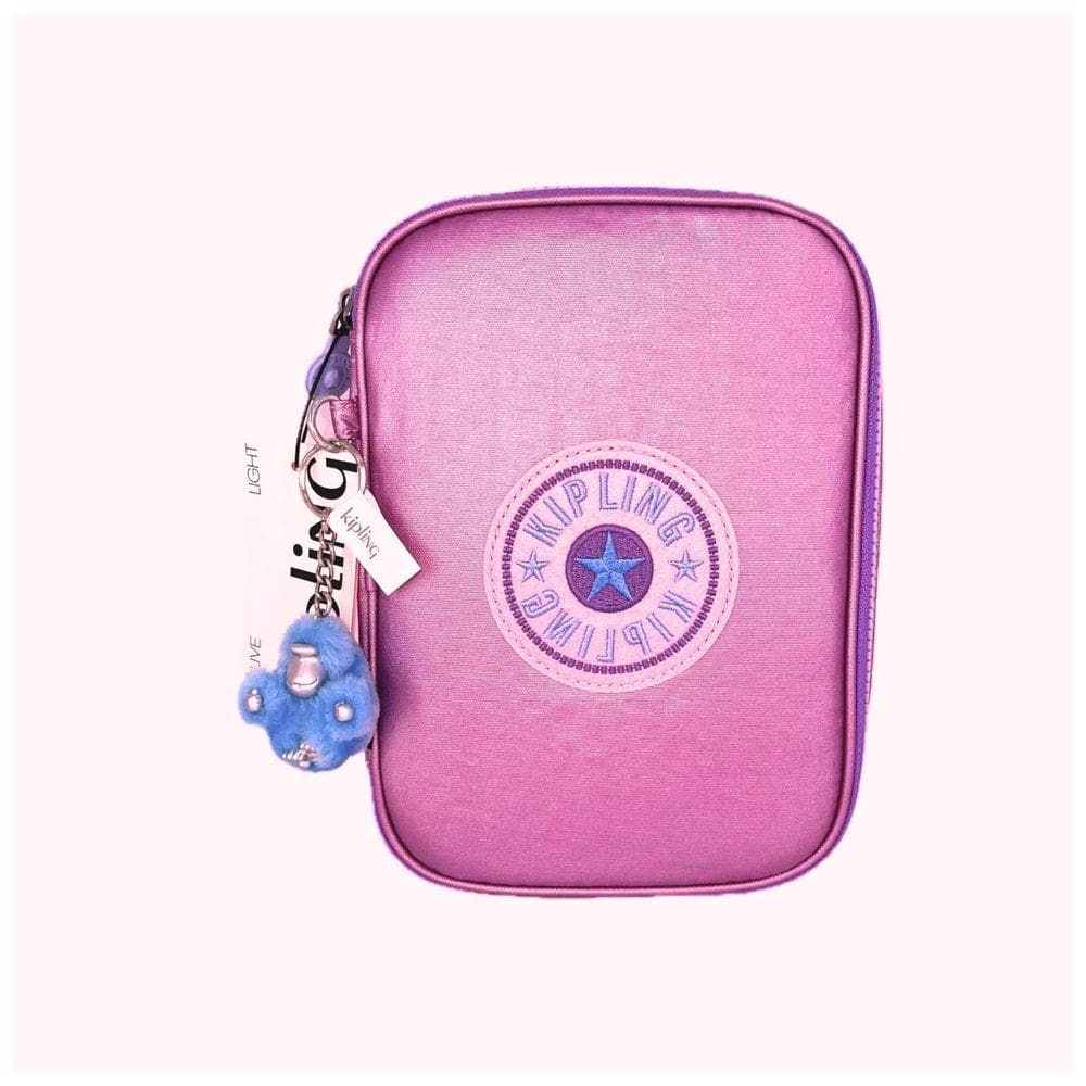 Estojo Kipling 100 Pens Rainbow Pop Hibisco Metálico