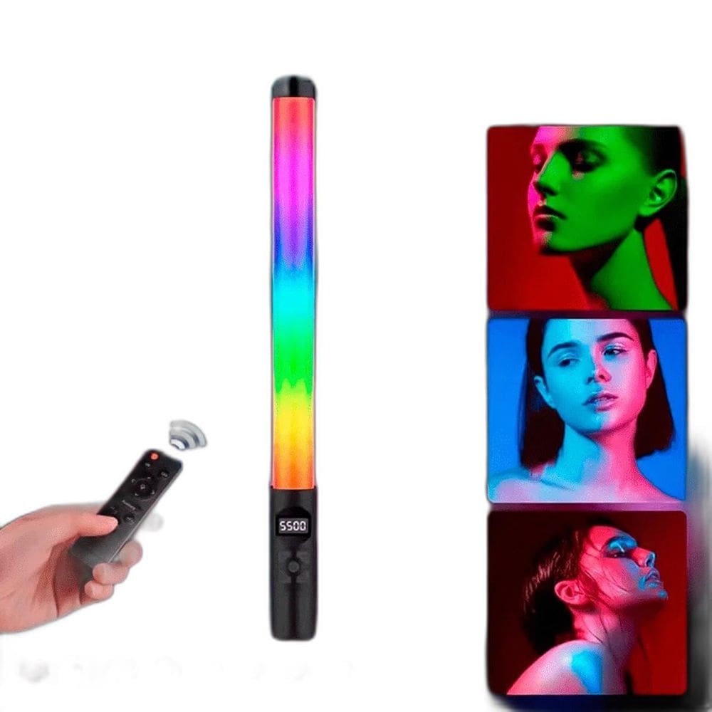 Bastão Led Iluminador Rgb Com Potência E Estética
