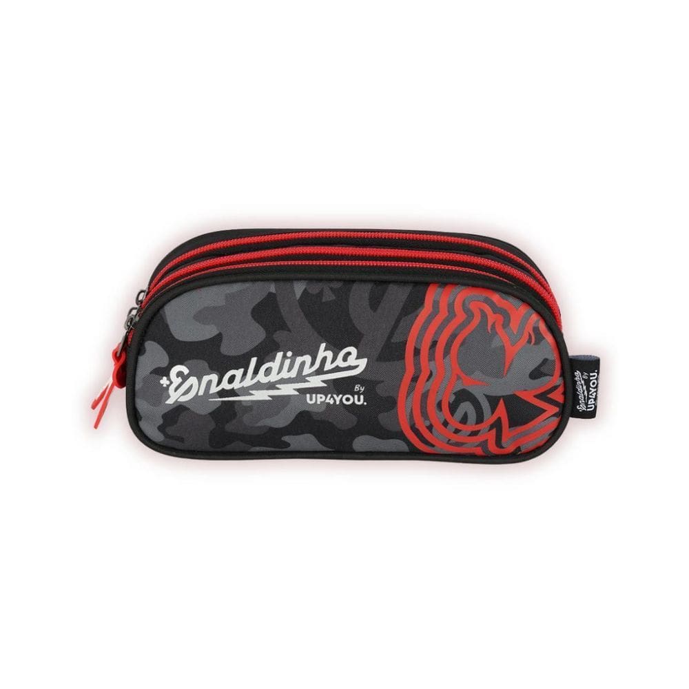 Estojo Enaldinho Escolar Meninos Kids Viagem Youtuber Preto