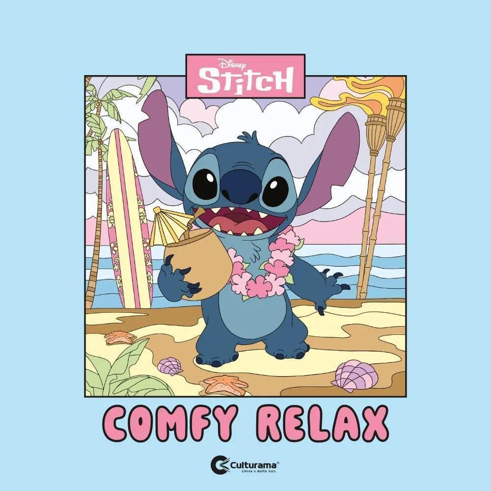 Livro Stitch Comfy Relax