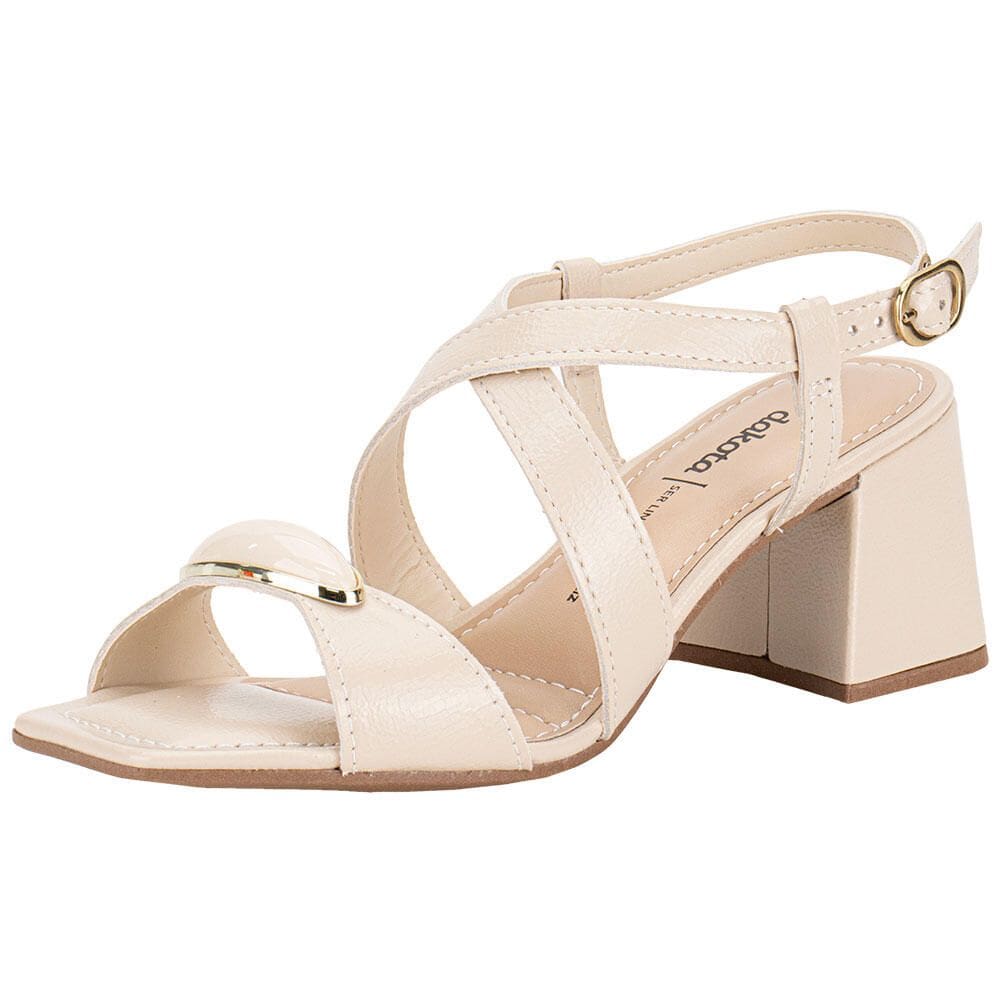 Sandália Feminina Salto Grosso Dakota Y9753