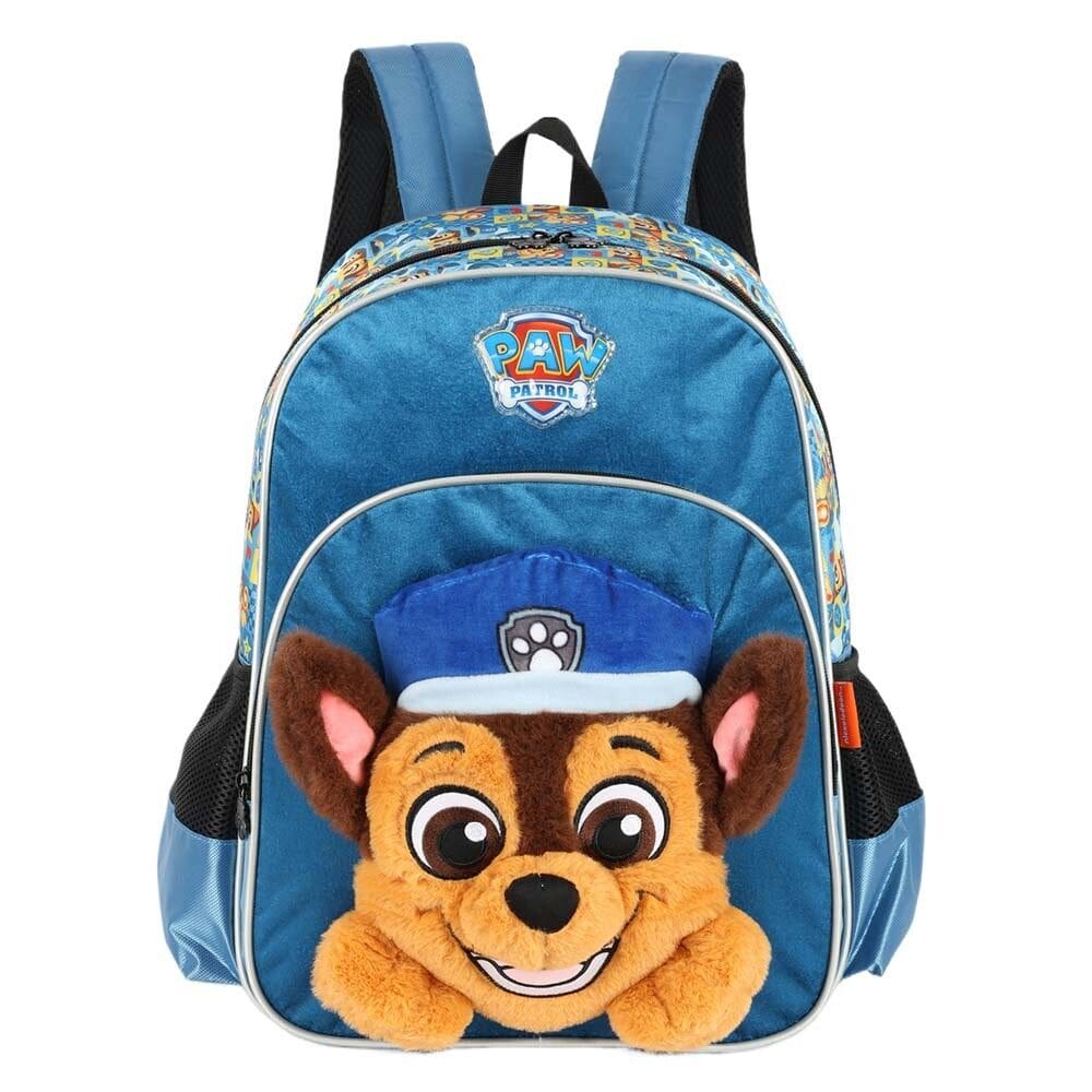 Mochila 3D de Costas - Pelúcia - Patrulha Canina - Chase - Luxcel