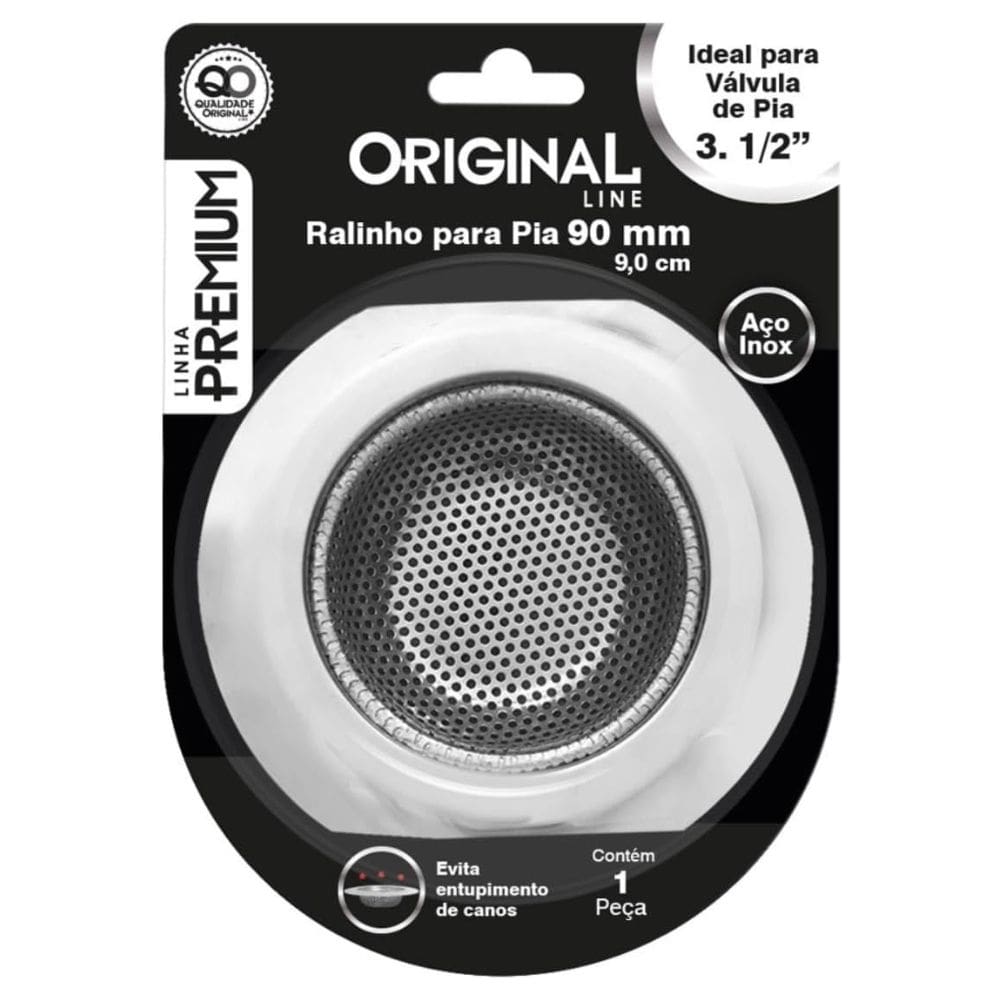 Ralinho Japones Aço Inox e Borda Aluminio - Ralo Pia Americana 3.1/2 Especial - PANAMI