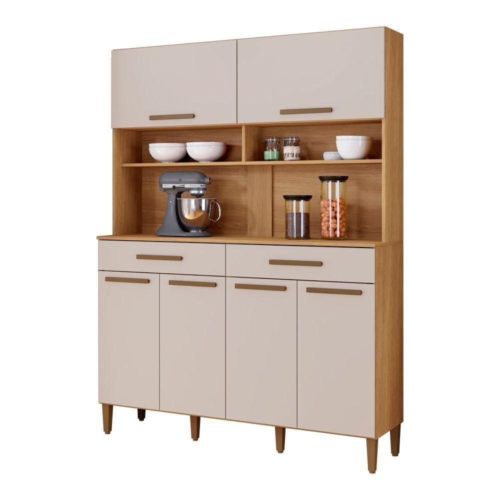 Kit Cozinha Itália 6 Portas E 2 Gavetas Arte Móveis Cinamomo-off