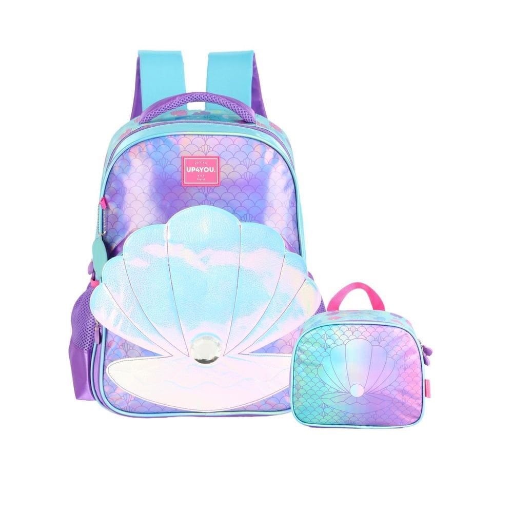 MP - Kit Escolar Concha Mochila Costas Lanc