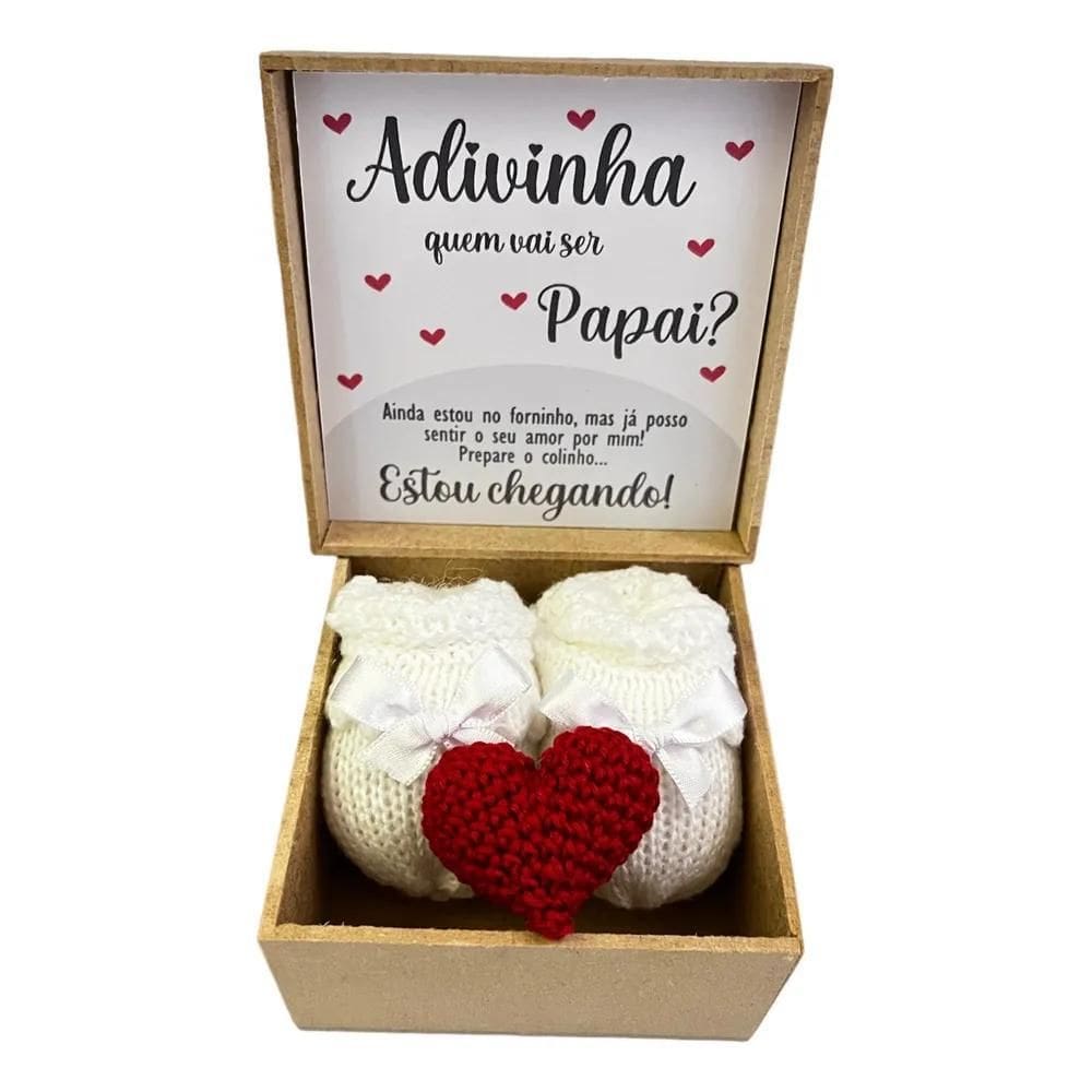 2X Caixa Revelação Gravidez , Anuncio Para Papai E Familia