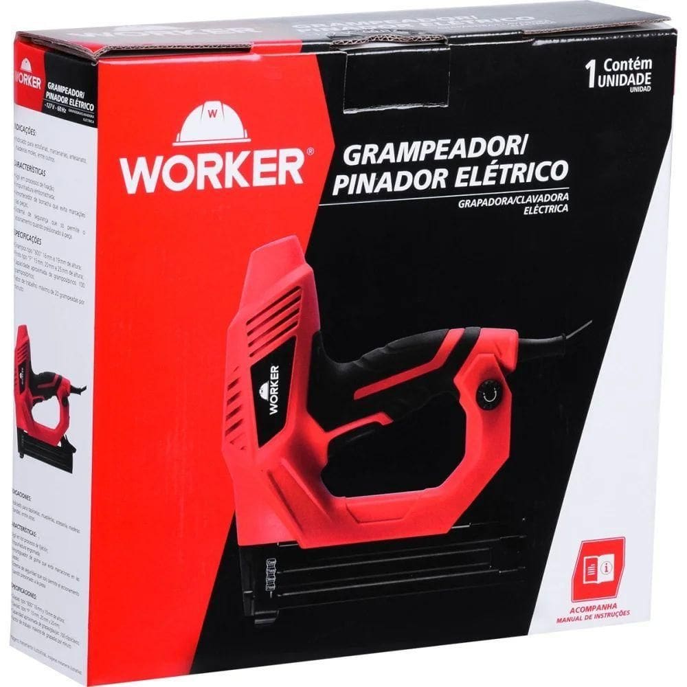 Grampeador Pinador Elétrico Worker 220V