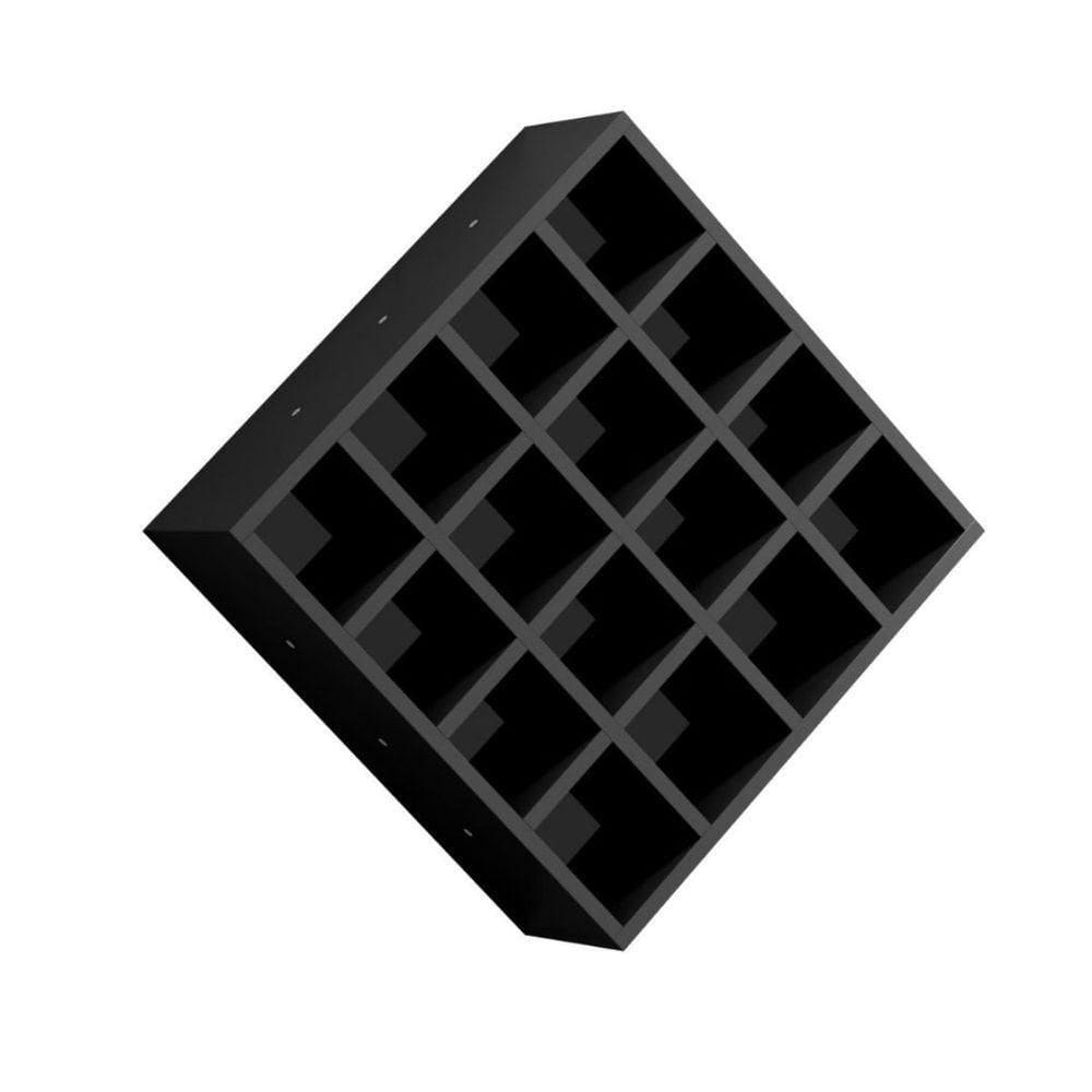 Nicho Decorativo Porta Toalha Com 16 Nicho Multiuso Glamour preto