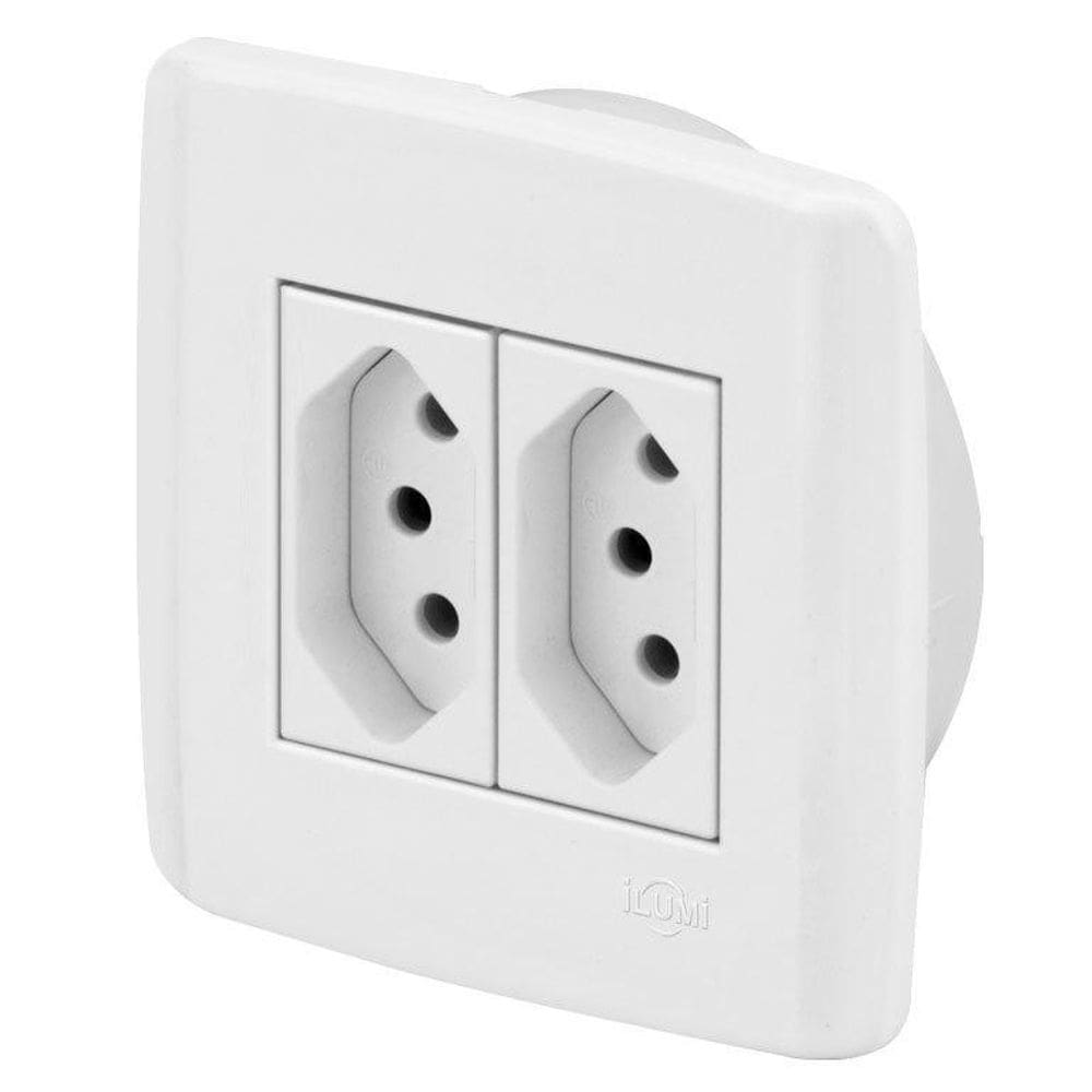 Conjunto 2 Tomadas 20A - Ilumi Slim Móveis - Ism010