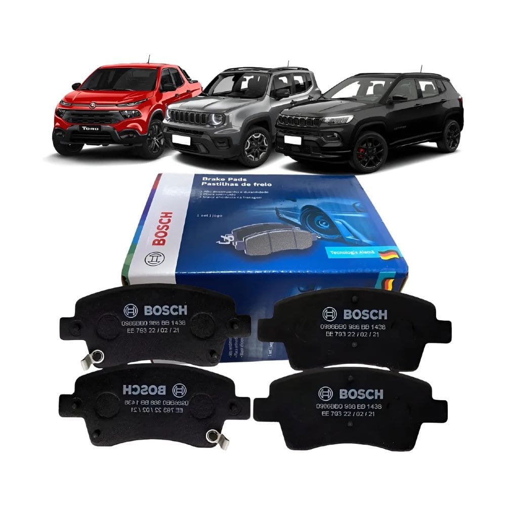 Pastilha Freio Diant Bosch Toro Compass Renagade 0986bb0126