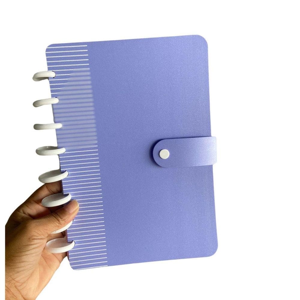 Pasta Disco A5 Organizadora Adesivos Lilas