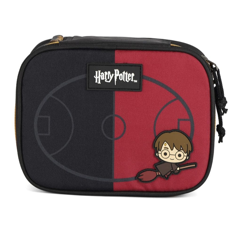 Estojo Box Harry Potter Hogwarts Escolar Preto Grifinória