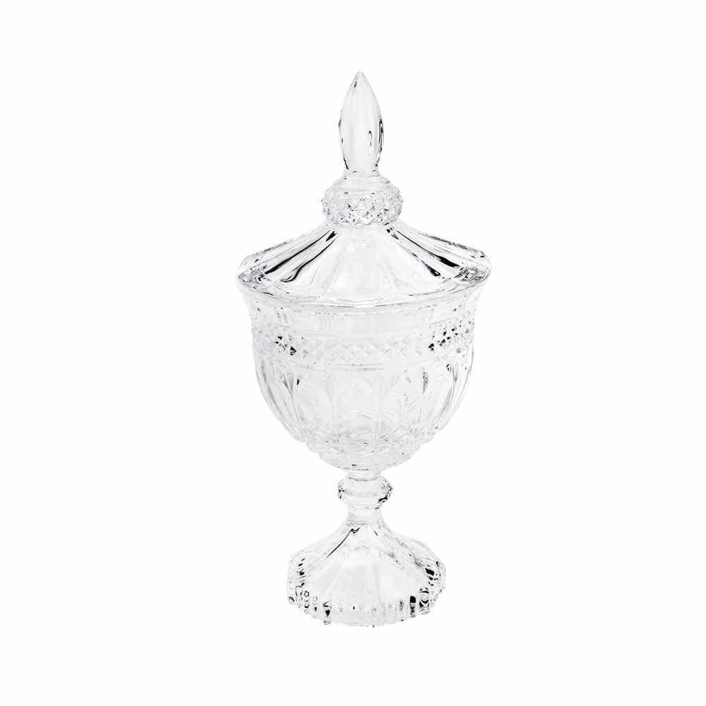 Potiche Bomboniere C- Pé De Cristal Brandon Lyor 24,5×11,5cm