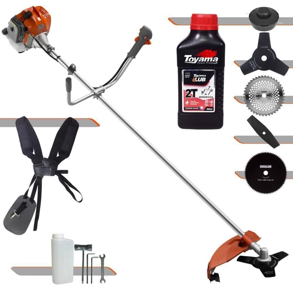 Roçadeira 5 Em 1 Tekna Rl520acg2 52cc + óleo Toyama 2t