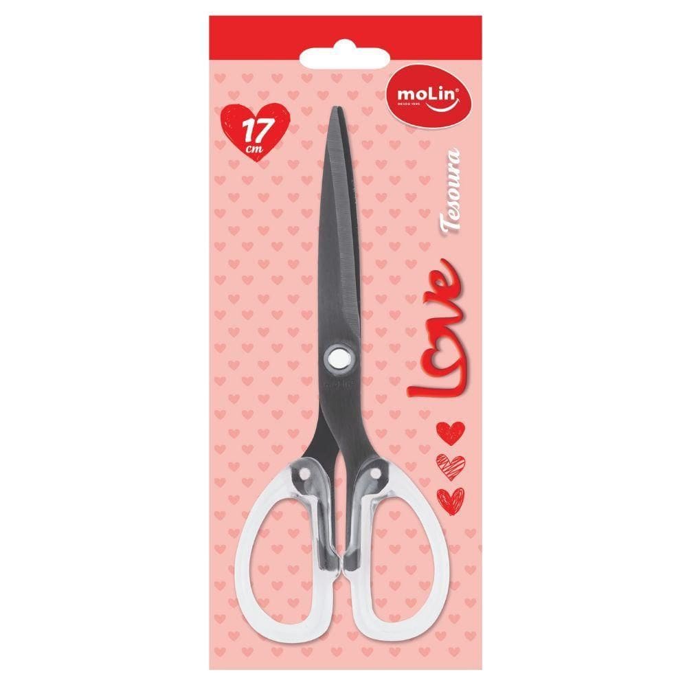 Tesoura 17cm Black Titanium Love Molin