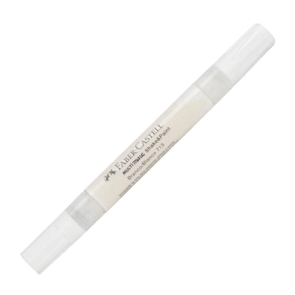 Marcador Multimark Criativo Shake & Paint 2 Em 1 Faber-castell (1 Unidade). Branco