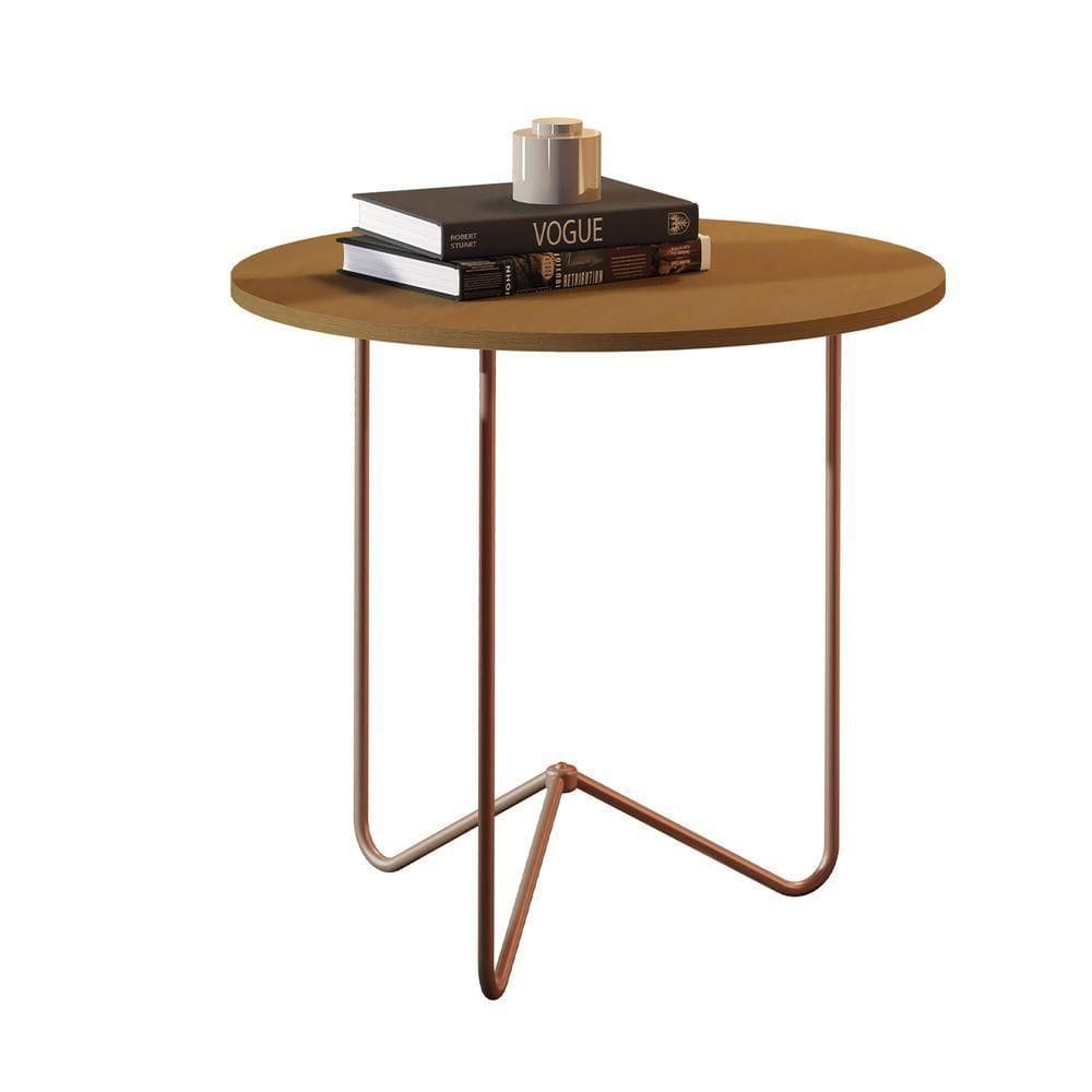 Mesa De Apoio Jb 8004 Luxo Nature Pe Bronze - Moveis Jb