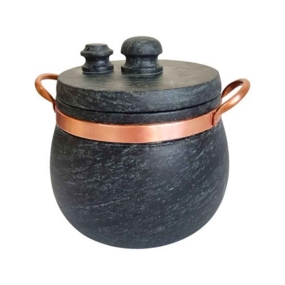 Panela De Pressão Pedra Sabão 5,5 Litros