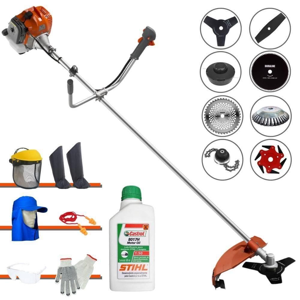 Roçadeira 8 Em 1 Rl520acg2 + 6 Facas + óleo Stihl + Epi