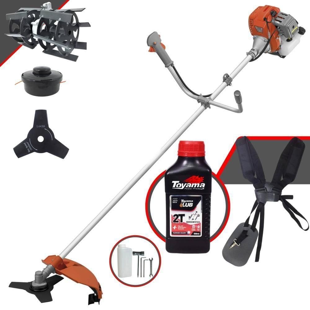 Roçadeira Rl520acg2 Tekna + Enxada Rotativa + óleo Toyama 2t