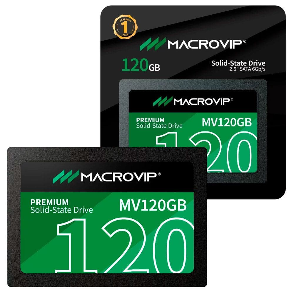 HD SSD Macrovip Premium 120GB 2.5” SATA III 6Gb/s Leitura 520Mb/s Gravação 450Mb/s - MV120GB