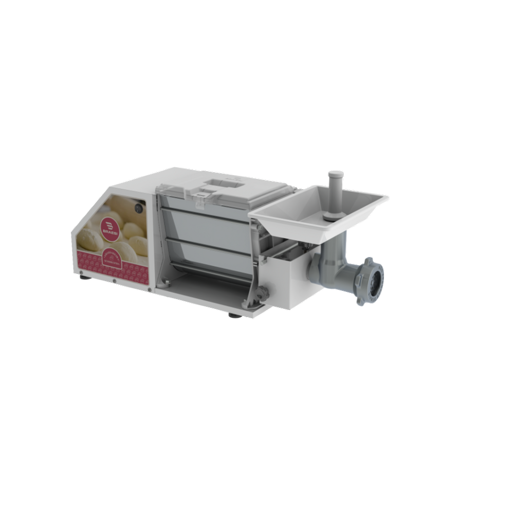 Amassadeira Semi Rápida 3 Kg Massa Kit Extrusora e Moedor Braesi AELI-310 G2 220v