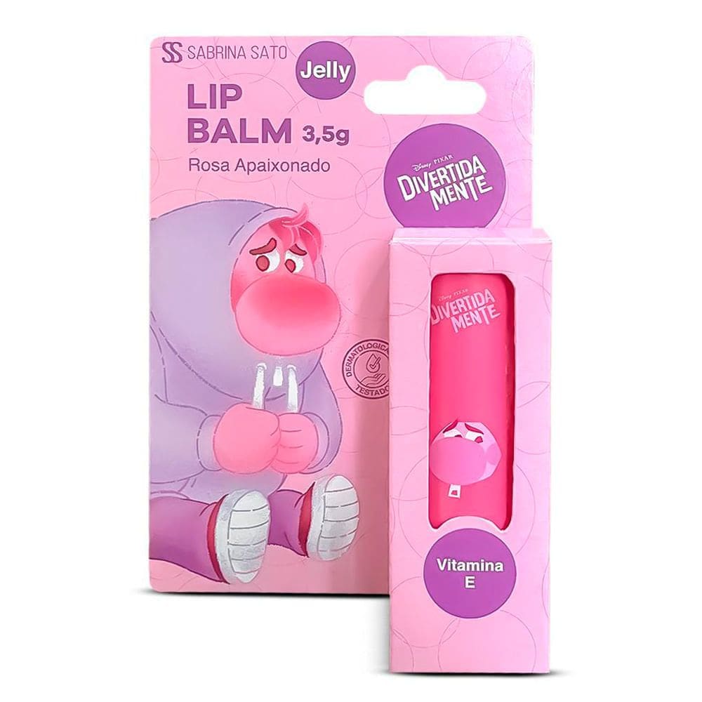 Lip Balm Divertidamente Jelly Vergonha Sabrina Sato Rosa Apaixonado 3,5g