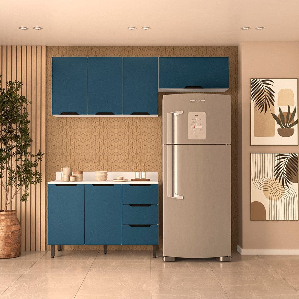 Guarda Roupa Solteiro 2 Portas 3 Gavetas Flex Color York Luciane