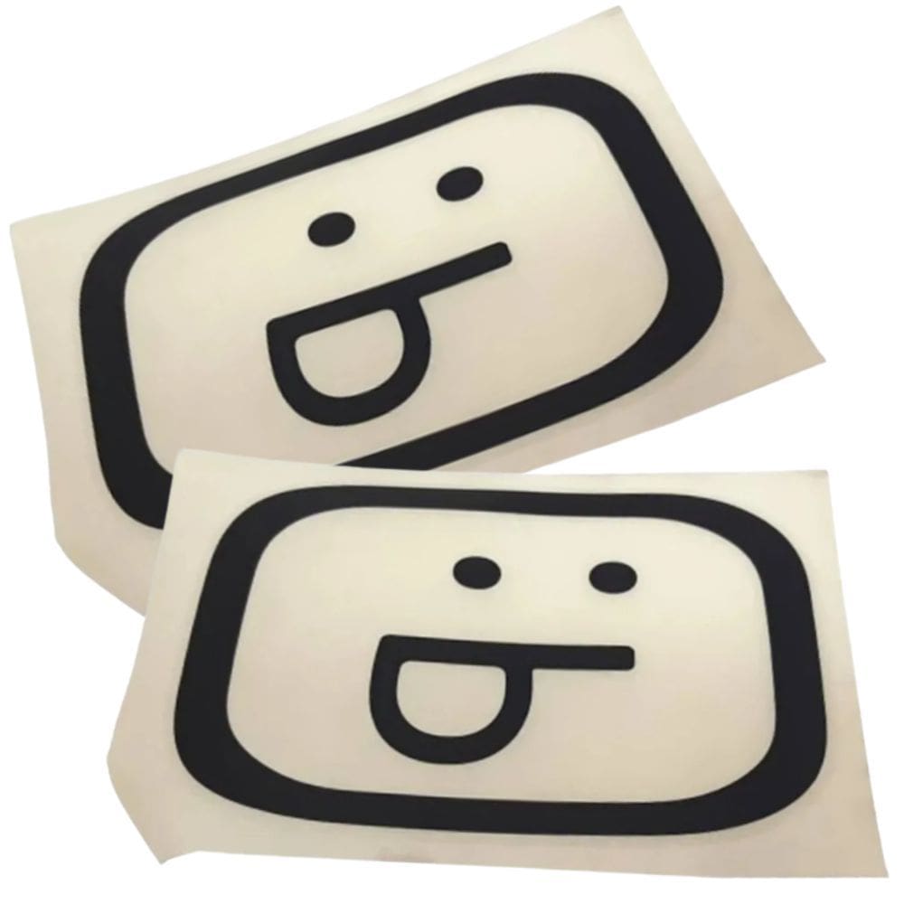 Adesivo Faixa Carinha Tampa Traseira PRETO Uno 11 em diante