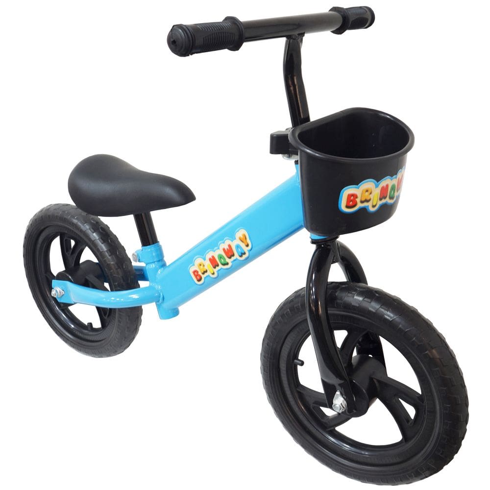 Bicicleta Infantil Sem Pedal Balance Equilibrio Aro 12 Criança Pneu Eva Azul Importway BW152AZ