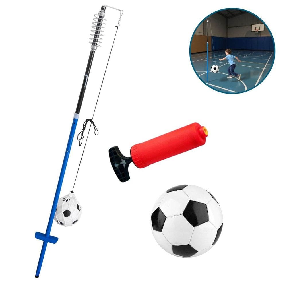 Kit Treino Espiribol de Futebol Infantil Portátil com Bola Importway Iwj006