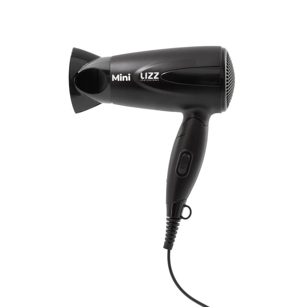 Secador De Cabelo Lizz Mini Preto Bivolt 1200W